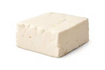 Tofu block creating vegan protein meals, plant based eating, healthy ingredient, alternative diet food source