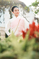 Cultural celebration outdoor garden portrait photography
