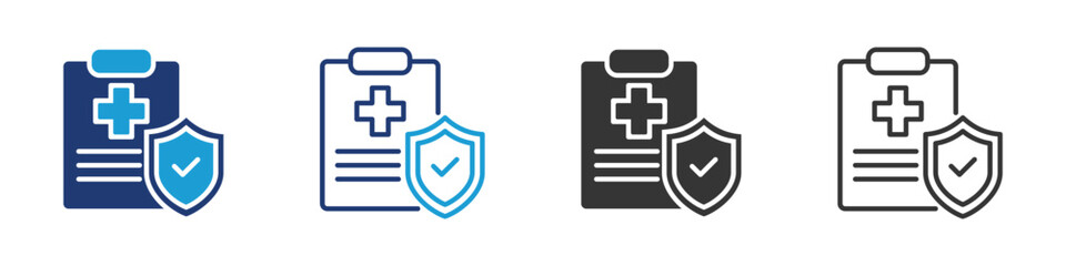 Healthcare icon set collection multi-style.