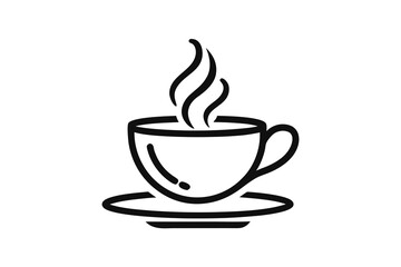 Obraz premium compact cafe tea cup icon