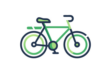 Fototapeta premium bike transport line icon design