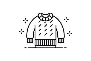 wool sweater icon minimal classic