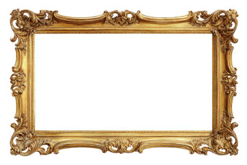 Ornate, gilded baroque-style frame with scrolling details
