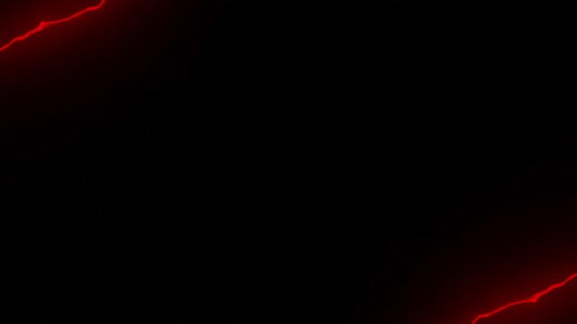 red horror thunder animation on black background for overlay and logo animation for horror animation and logo intro footage, intro footage
