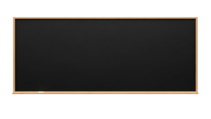 Blank Black Chalkboard with Wooden Frame 1.