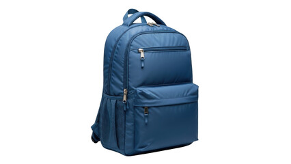 Fototapeta premium Blue Backpack for Travel and School.