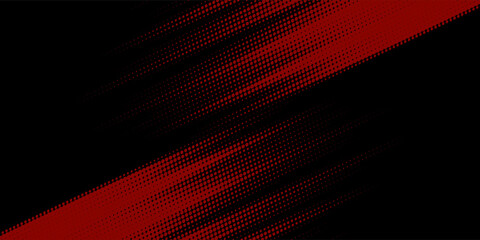 Halftone dots red and blue color pattern gradient grunge texture background. Dot pop art comic sport style vector illustration. modern background