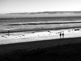 Surfers At Sunset Deep Malibu