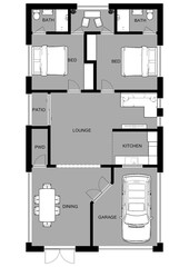 2d floor plan for real estate. Illustration floor plan. Color floor plan for marketing	