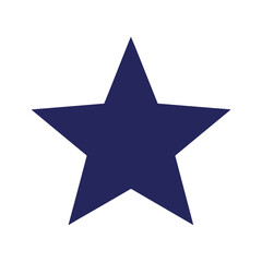 Blue Star Icon Vector Illustration