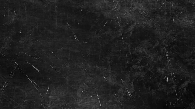 grunge and noise black board animation for brush stroke or chalk hand writing background for school and back to school logo animation or titles animation 4k footage