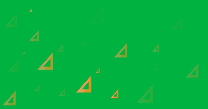 Digital animation of multiple geometry set squares icons against black background