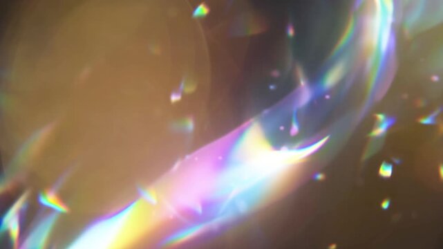 Abstract reflection and rainbow colours in the footage 4k footage for overlays and transition and titles animation and logo backdrop