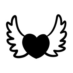 wings hand drawn icon