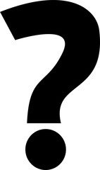 Black question mark vector 