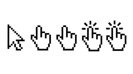 Illustrations of various mouse interactions