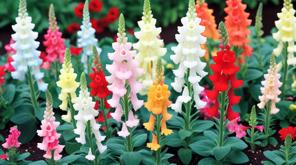 colorful flowers in a garden