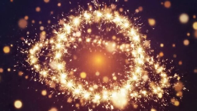 Sparkling Cloud Formation - A Mesmerizing Display of Light and Energy.