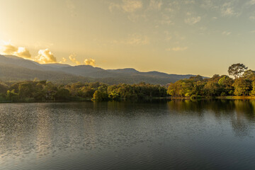 Naklejka premium Angkaew Reservoir ChiangMai