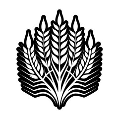  Glyph Style Wheat Logos 
