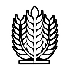 Glyph Style Wheat Symbols 
