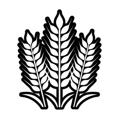 Glyph Style Wheat Symbols 
