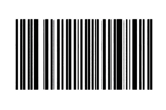 Sleek barcode with a modern vertical lines pattern, perfect for adding a touch of contemporary style to designs.
