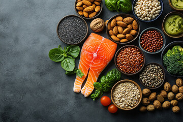 Banner for National Nutrition Month with fresh products