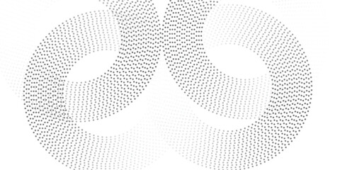 halftone dot abstract background. black circle lines pattern. Futuristic technology concept. Suit for cover, poster, banner, brochure, header, website
