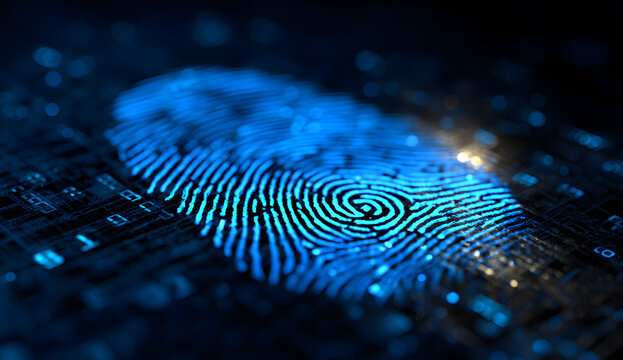 binary code on blue background