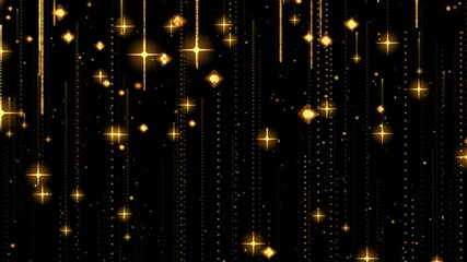 Abstract Luxury Hanging Award Particles Element Animation With Alpha Channel On Transparent Background - Powered by Adobe