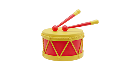 Toy Drum with Drumsticks