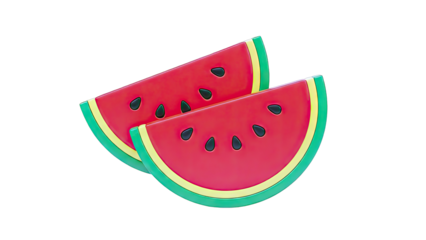 Two Slices of Watermelon
