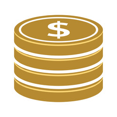 Gold Coins Illustration