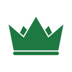 Green Crown Logo Vector