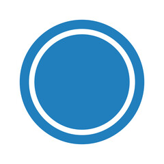 Fototapeta premium Blue Circle Icon