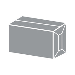 Grey Box Vector Illustration