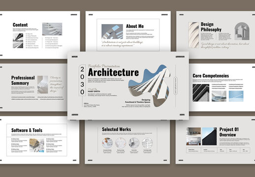 Architecture Portfolio Presentation Template