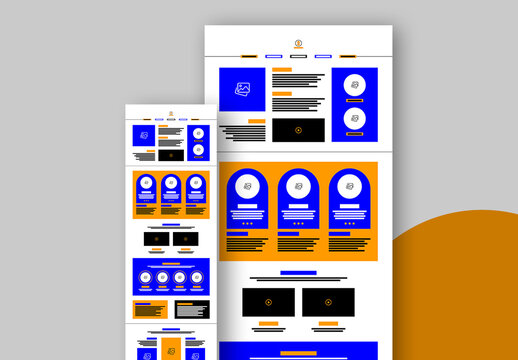 Landing Page Wireframe Template Layout