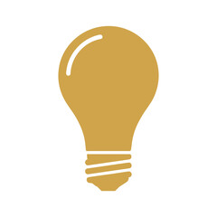 Yellow Light Bulb Icon