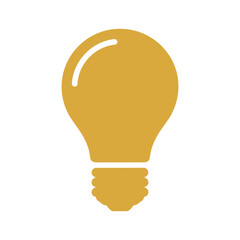 Yellow Light Bulb Vector Illustration