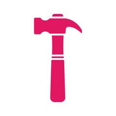 Pink Hammer Illustration