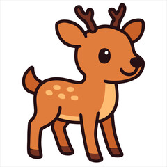 deer with a white background