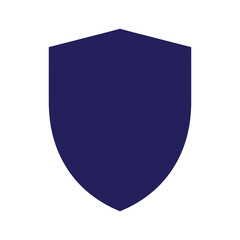 Blue Shield Icon Vector Illustration