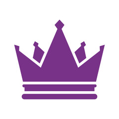 Purple Crown Vector Illustration