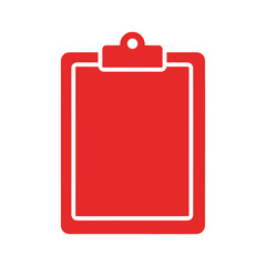Red Clipboard Icon