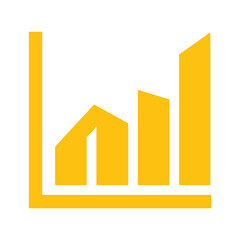 Yellow Graph Icon