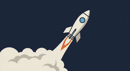 Rocket launch into space exploration