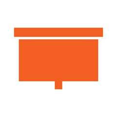 Orange Chat Bubble Icon