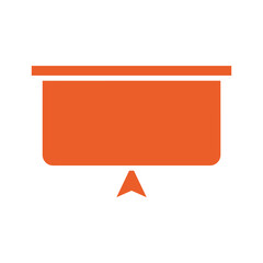 Orange Speech Bubble Icon
